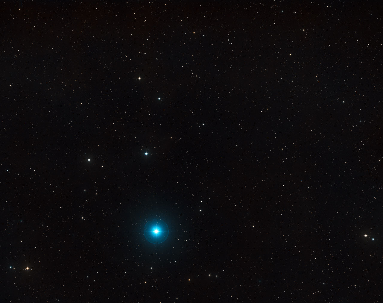 visible-light wide-field image of the region around ULAS J1120+0641